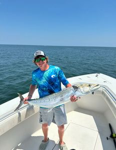 A massive king mackerel caught at Fernandina Beach