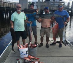 Six huge fish caught in Fernandina Beach
