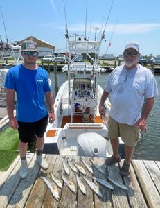2 anglers fishing in NC