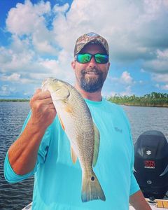 One angler fishing in Wanchese