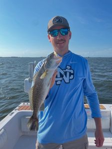 Fisherman with big 18-inch catch in Wanchese