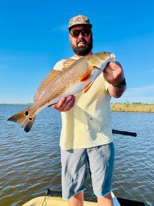 A single fisherman enjoying a fishing adventure in North Carolina