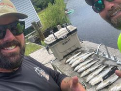 Two people fishing in North Carolina