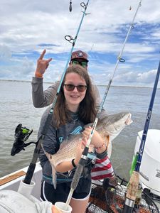 Angler enjoying fishing trip in NC