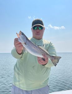 Spotted weakfish caught fishing in NC