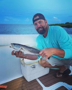 A spotted weakfish caught in Wanchese while fishing