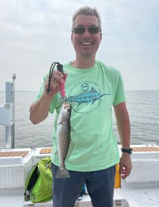 Spotted weakfish caught in Wanchese, fishing and hunting