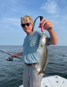 A spotted weakfish caught in Wanchese while fishing