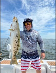 Spotted weakfish caught in Wanchese