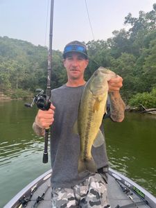 Largemouth bass caught while fishing in Missouri
