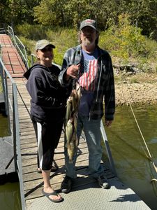 Two people fishing in Missouri