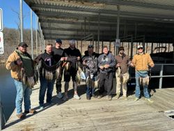 Group of 10 people fishing in Missouri