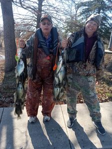 2 crappie fish caught while fishing in Pittsburg