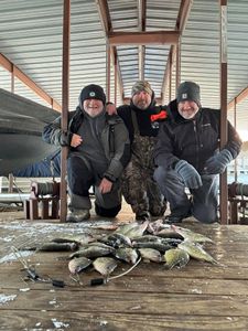Three people fishing in Missouri