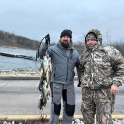 Two people fishing in Pittsburg
