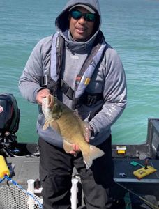 Angler at Woodland Beach