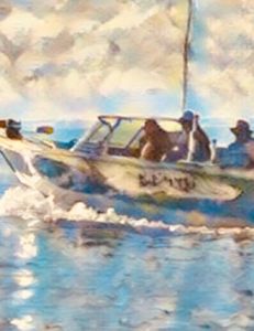 Fishing at Woodland Beach