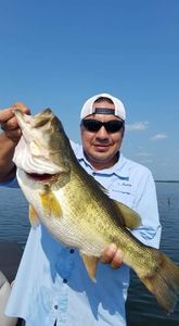 A lone angler fishing in Texas