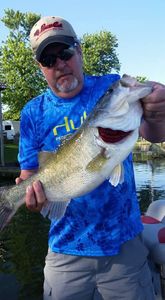 Fisherman catches a small fish in Texas