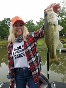 Lone angler fishing in Texas