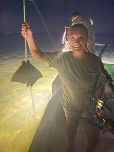 Skimming the water with a whip ray beauty! 