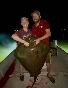 A man and a woman fishing in Florida