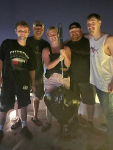 5 people fishing on the water in FL