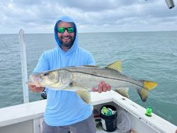 A large snook caught while fishing in FL