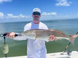 A redfish measuring 29 inches caught while fishing in FL