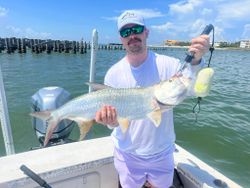 Tarpon, a big fish caught while fishing in Placida