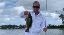 Fisherman with 14-inch catch in Delray Beach