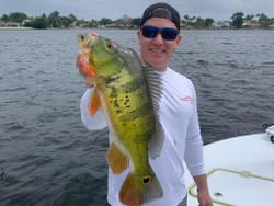 Angler holding a fishing rod in FL
