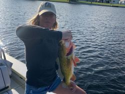 Angler holds freshly caught fish in FL