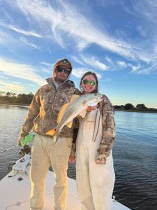 Redfish caught at Edisto Beach during fishing
