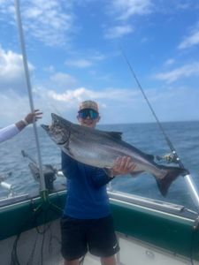 Chinook salmon fishing in Olcott