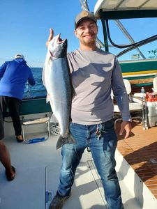 Coho Salmon caught while fishing in NY