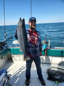 Angler fishing in New York