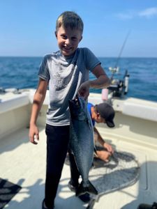 Lake trout caught in Olcott, fishing