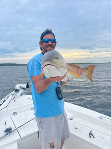 A person fishing in Morehead City