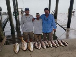 3 anglers fishing in Port O'Connor