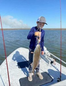 A lone angler fishing in Texas