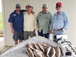 4 people fishing in Port O'Connor