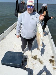 Redfish caught during fishing trip in Port O'Connor TX
