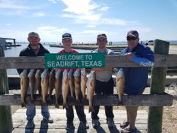 8 redfish caught during fishing trip at Port O'Connor