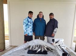 Trio of anglers fishing in Texas