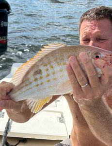 Angler enjoying fishing trip in Cape Coral