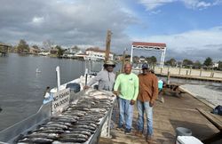 Three anglers fishing in LA