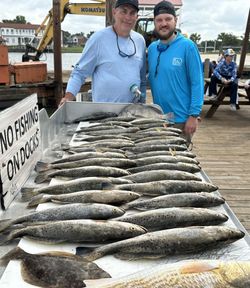 3 people fishing at Slidell, Louisiana