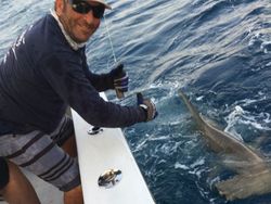 Angler fishing in the waters of Miami Beach