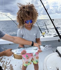 Person fishing on Miami Beach